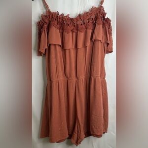 Women’s BCX Orange Romper Size XL